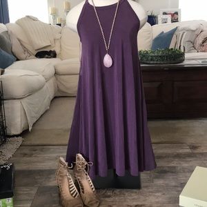Plum Cupro Dress
